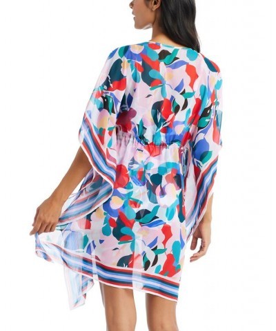 Women's Elastic Tastic Chiffon Caftan Cover-Up Multi $47.47 Swimsuits