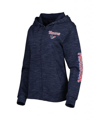 Women's Navy Houston Texans Reverse Full-Zip Hoodie Navy $28.98 Sweatshirts