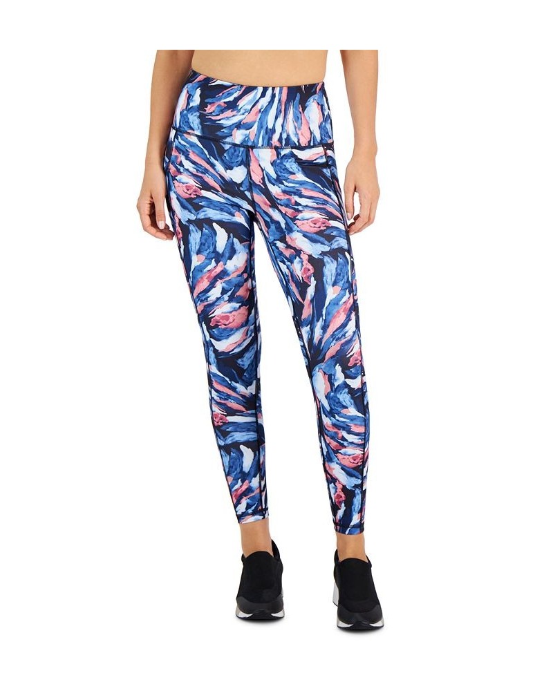 Petite Painterly Waves 7/8 Leggings Painterly Black $12.85 Pants