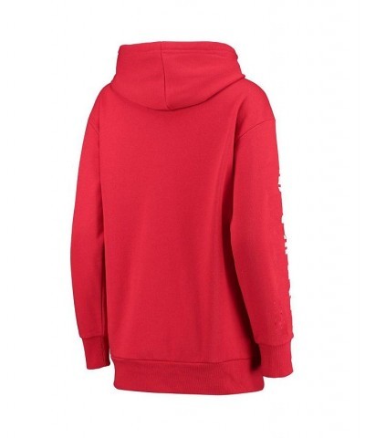 Women's Red Chicago Blackhawks Extra Inning Pullover Hoodie Red $36.39 Sweatshirts