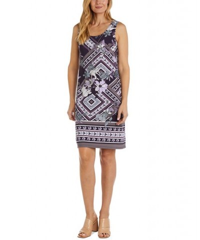 Women's Jacket & Printed Scoop-Neck Dress Purple $50.60 Dresses