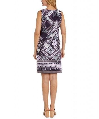 Women's Jacket & Printed Scoop-Neck Dress Purple $50.60 Dresses