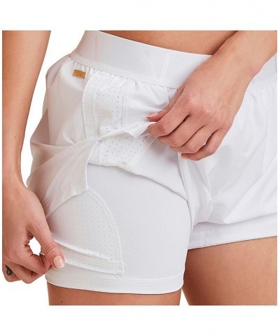 Adult Women Plus Size Court Short White $45.58 Shorts