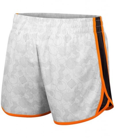 Women's White Black Clemson Tigers The Plastics Geo Print Shorts White, Black $21.83 Shorts