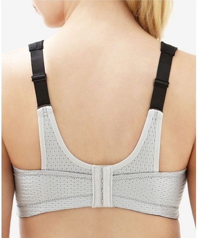 Women's Full Figure Plus Size Adjustable Wirefree Sports Bra Black $21.91 Bras