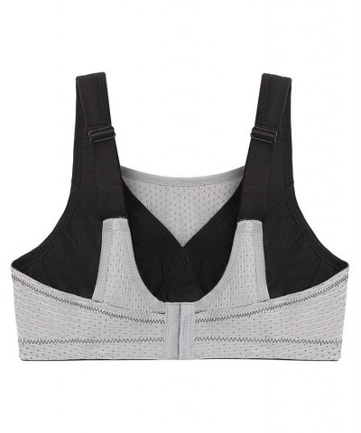 Women's Full Figure Plus Size Adjustable Wirefree Sports Bra Black $21.91 Bras