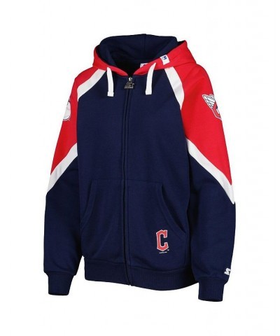 Women's Navy Red Cleveland Guardians Hail Mary Full-Zip Hoodie Navy, Red $40.85 Sweatshirts