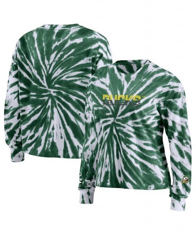 Women's Green Oregon Ducks Tie-Dye Long Sleeve T-shirt Green $34.79 Tops