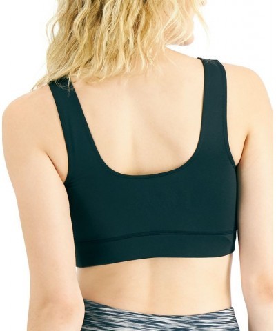 Women's Square-Neck Bralette Grey Black $15.59 Bras