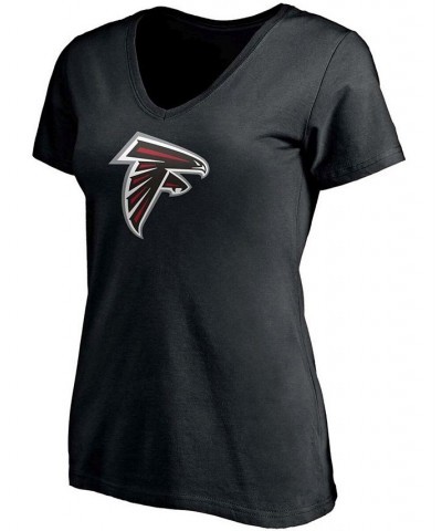 Women's Calvin Ridley Black Atlanta Falcons Player Icon Name and Number V-Neck T-shirt Black $16.80 Tops