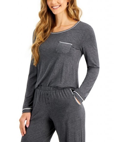 Knit Pajama Set Gray $13.52 Sleepwear