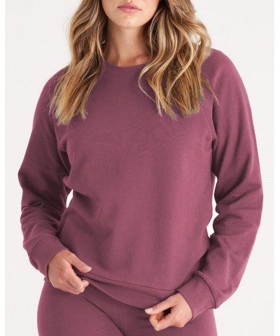 The Women's Raglan Sweatshirt Purple $35.55 Sweatshirts