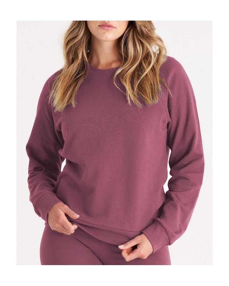 The Women's Raglan Sweatshirt Purple $35.55 Sweatshirts