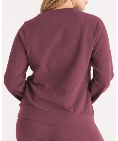 The Women's Raglan Sweatshirt Purple $35.55 Sweatshirts