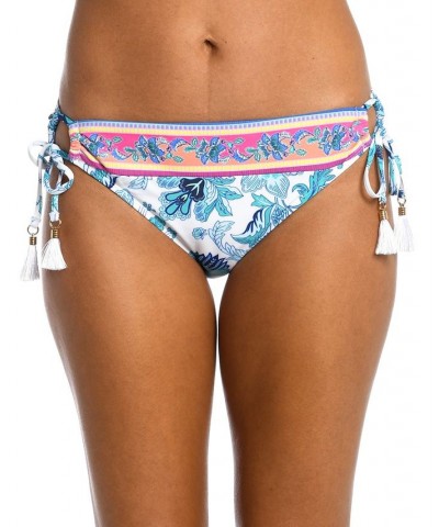 Women's Santorini Adjustable Hipster Bikini Bottoms Floral / Emerald $31.08 Swimsuits