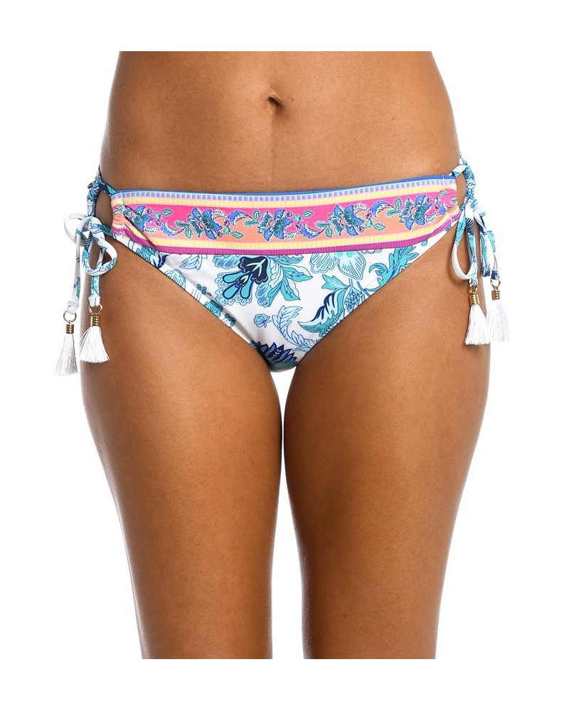 Women's Santorini Adjustable Hipster Bikini Bottoms Floral / Emerald $31.08 Swimsuits