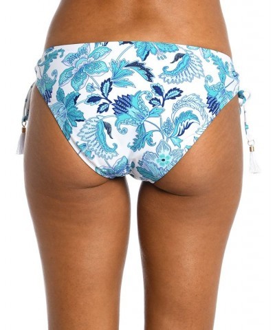 Women's Santorini Adjustable Hipster Bikini Bottoms Floral / Emerald $31.08 Swimsuits