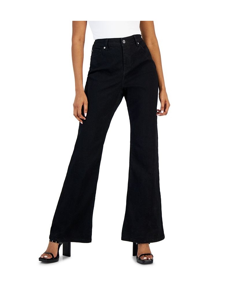 Women's High-Rise Flare Jeans Black $25.64 Jeans