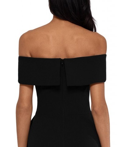 Petite Off-The-Shoulder Mermaid Gown Black $86.70 Dresses