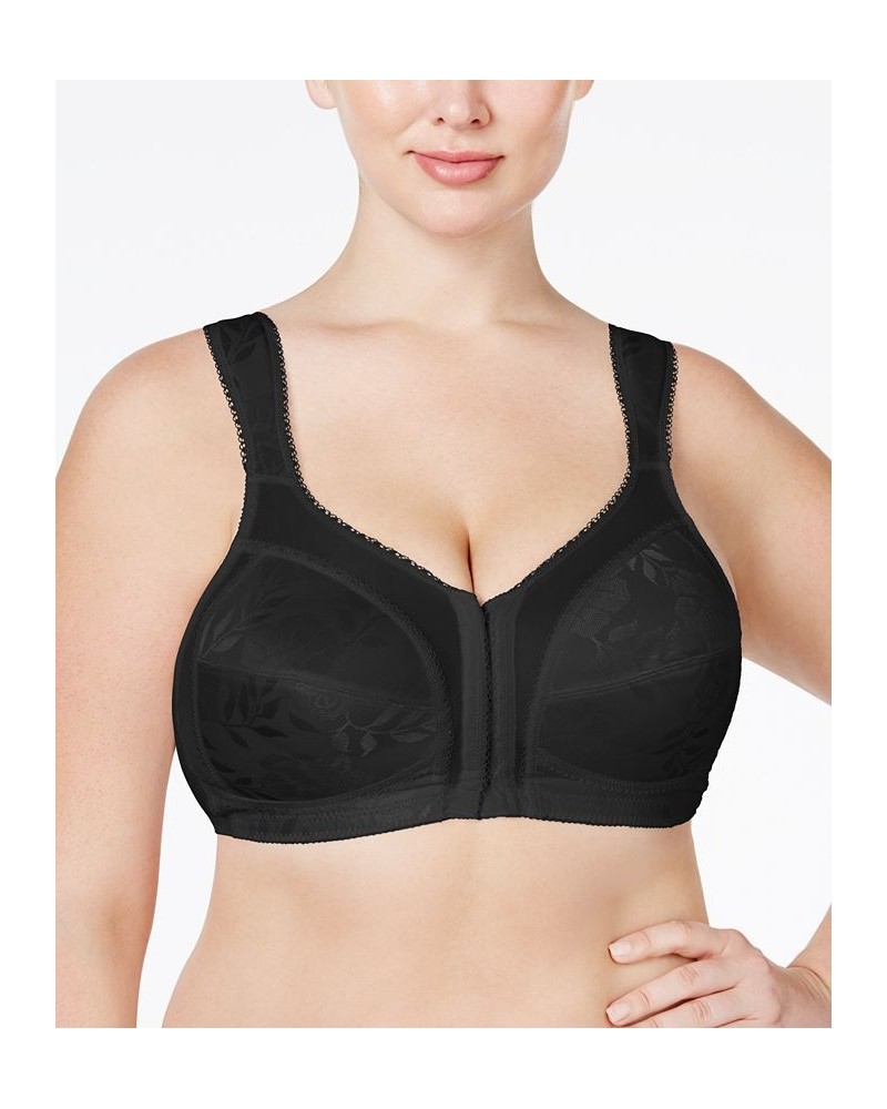 18 Hour Front Close Ultimate Shoulder Comfort Wireless Bra 4695 Online Only Black $11.25 Bras