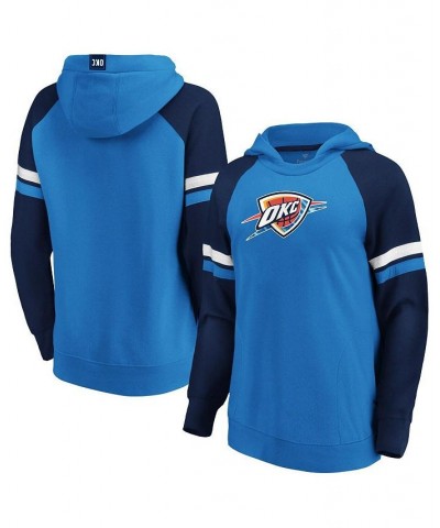 Women's Branded Blue and Navy Oklahoma City Thunder Iconic Best in Stock Pullover Hoodie Blue, Navy $32.93 Sweatshirts