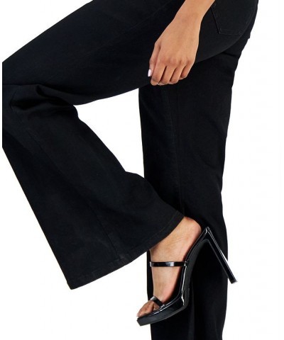 Women's High-Rise Flare Jeans Black $25.64 Jeans