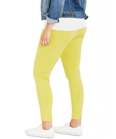 The Maia Skinny Ankle Maternity Pants Yellow $20.00 Pants