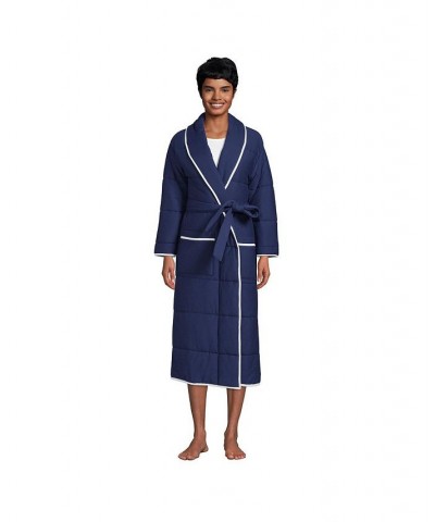 Women's Quilted Robe Blue $56.53 Sleepwear
