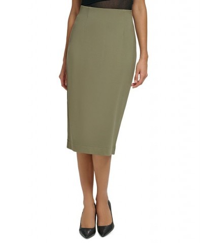 Pull-On Pencil Skirt Yellow $15.99 Skirts