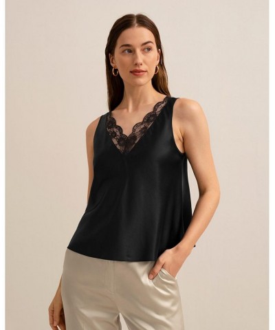 The Armeria Lace Tank for Women Black $37.06 Tops