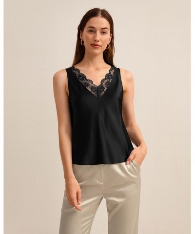 The Armeria Lace Tank for Women Black $37.06 Tops