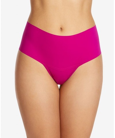 Women's Breathe High-Rise Thong Underwear Pink $12.50 Panty