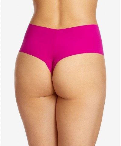 Women's Breathe High-Rise Thong Underwear Pink $12.50 Panty