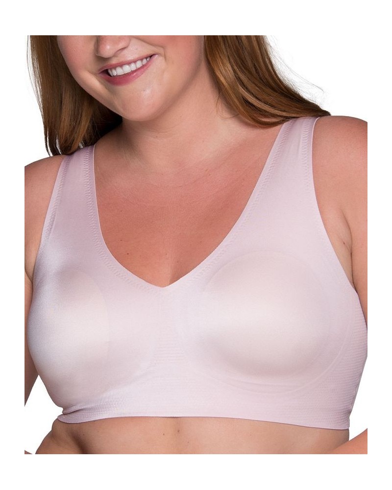 Women's Beyond Comfort Sleek & Smooth Wireless Bra 72037 Pink $12.04 Bras