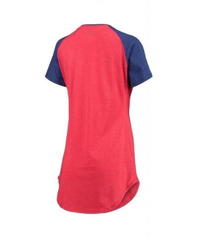 Women's Red Heathered Royal New York Giants Meter Raglan V-Neck Knit Nightshirt Red, Heathered Royal $30.67 Pajama