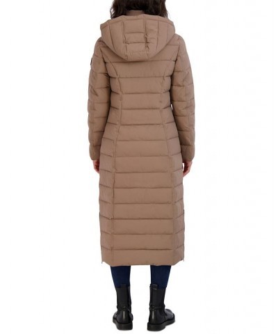 Women's Hooded Maxi Puffer Coat Beach $81.32 Coats