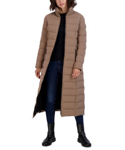 Women's Hooded Maxi Puffer Coat Beach $81.32 Coats