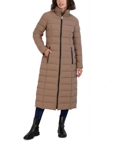 Women's Hooded Maxi Puffer Coat Beach $81.32 Coats