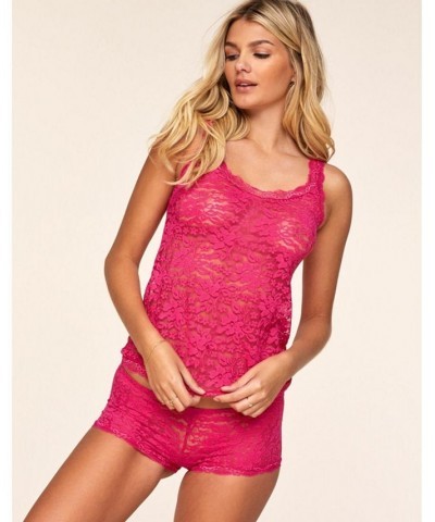 Roanne Women's Tank & Short Set Lingerie Pink $27.28 Lingerie