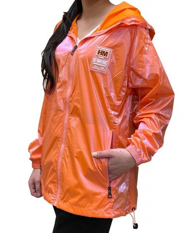 Women's Fashion Hooded Zip-Up Windbreaker Orange $24.78 Jackets