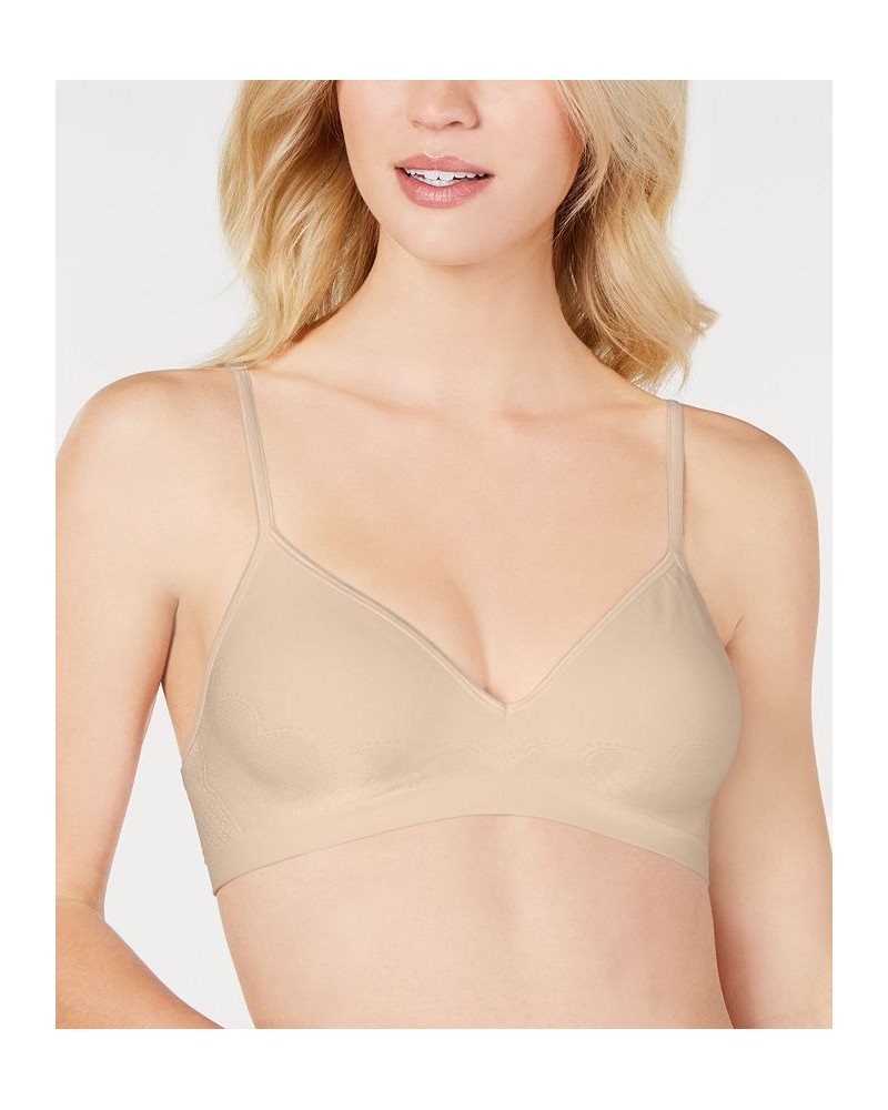 Ultimate Comfy Support 2-ply Wireless Bralette DHHU11 Online Only Tan/Beige $15.38 Bras