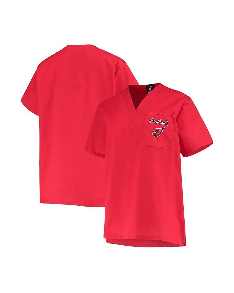 Women's Cardinal Arizona Cardinals Scrub Top Cardinal $18.00 Tops