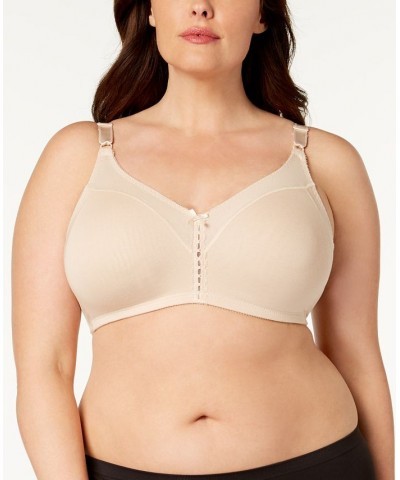 Double Support Cotton Wireless Bra with Cool Comfort 3036 Tan/Beige $11.88 Bras