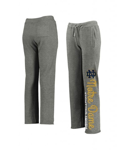 Women's Branded Heathered Gray Notre Dame Fighting Irish Cozy Fleece Sweatpants Heathered Gray $22.39 Pants