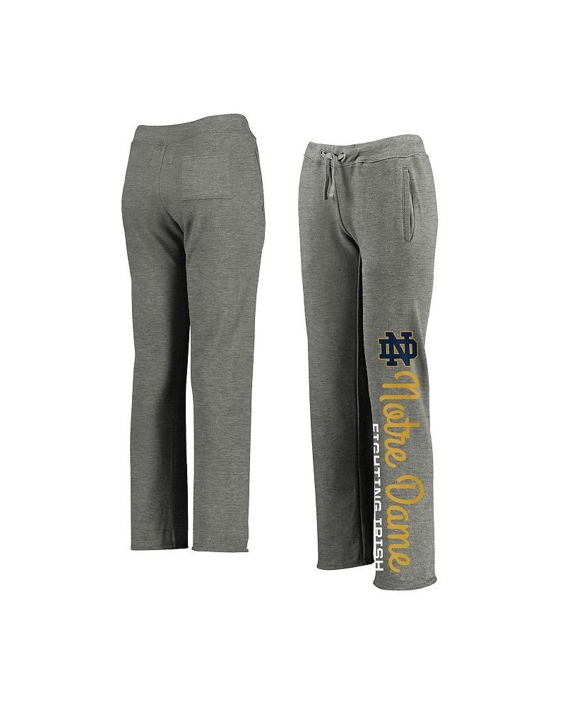 Women's Branded Heathered Gray Notre Dame Fighting Irish Cozy Fleece Sweatpants Heathered Gray $22.39 Pants