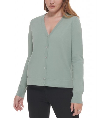 Women's Button-Front Cardigan Sage $20.59 Sweaters