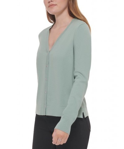 Women's Button-Front Cardigan Sage $20.59 Sweaters