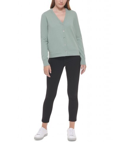 Women's Button-Front Cardigan Sage $20.59 Sweaters