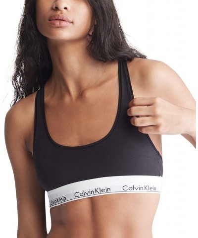 Women's Modern Cotton Bralette F3785 Black $11.76 Bras