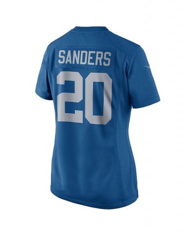 Women's Barry Sanders Blue Detroit Lions 2017 Throwback Retired Player Game Jersey Blue $52.00 Jersey